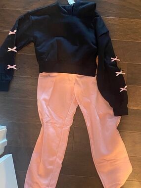 Adorable Bow Hoodie Set